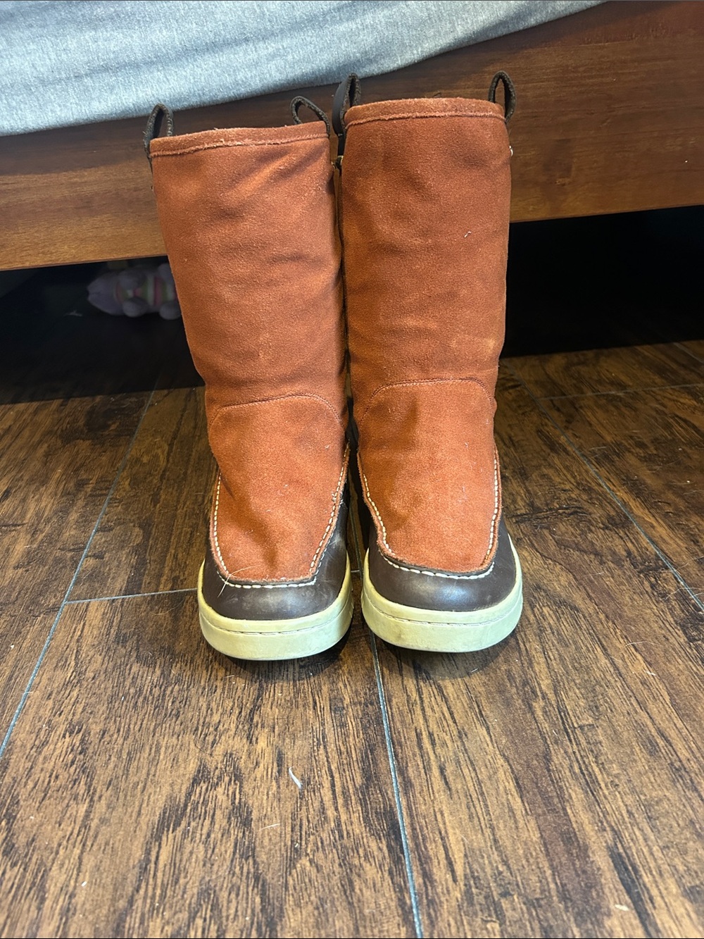 Sperry Women's Rust Brown Suede Winter Pull-On Boots